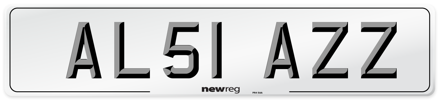 AL51 AZZ Number Plate from New Reg